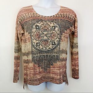 Signature Studio Southwest Print Knit Top XL